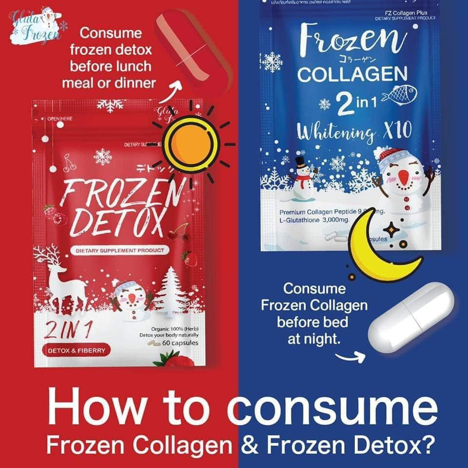[SG INSTOCK] FROZEN COLLAGEN, FROZEN DETOX (60 CAPSULES)