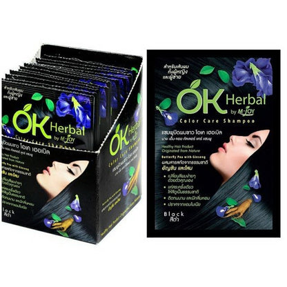 [SG INSTOCK] OK Herbal Color Care Shampoo 6 Shades 30ml.