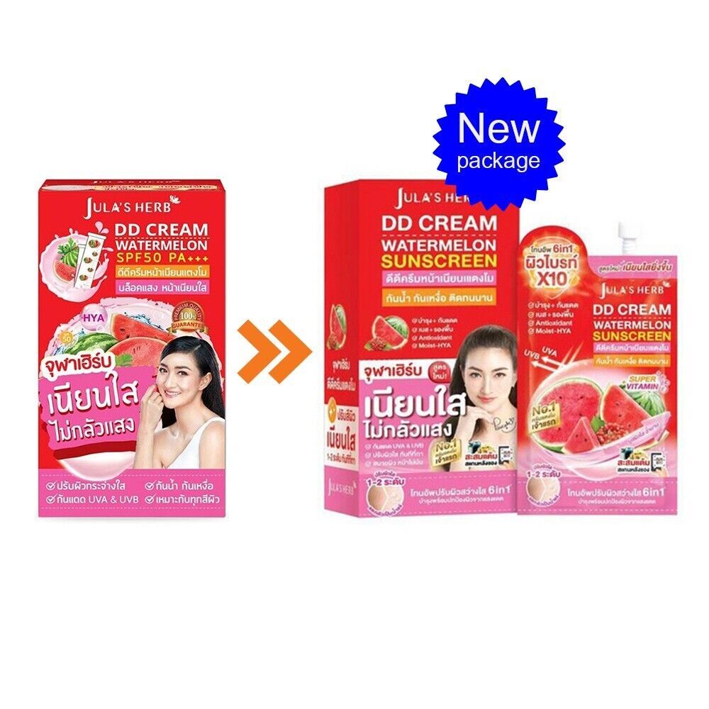 [SG INSTOCK] JULA'S HERB DD WATERMELON SPF50 PA+++ (BOX OF 6 SACHETS)