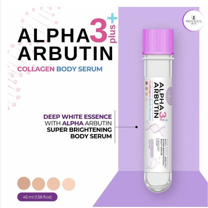 [SG INSTOCK] PRECIOUS SKIN THAILAND ALPHA ARBUTIN 3 PLUS COLLAGEN BODY SERUM, DEEP WHITE ESSENCE 45ML