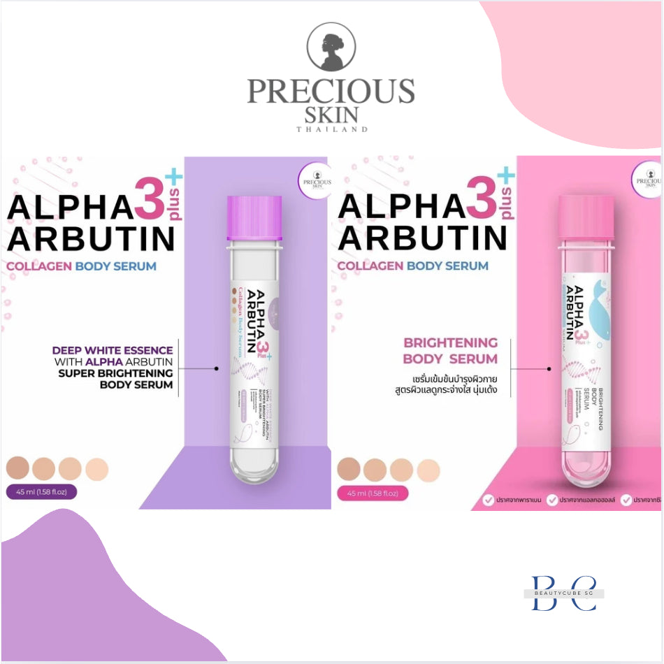 [SG INSTOCK] PRECIOUS SKIN THAILAND ALPHA ARBUTIN 3 PLUS COLLAGEN BODY SERUM, DEEP WHITE ESSENCE 45ML