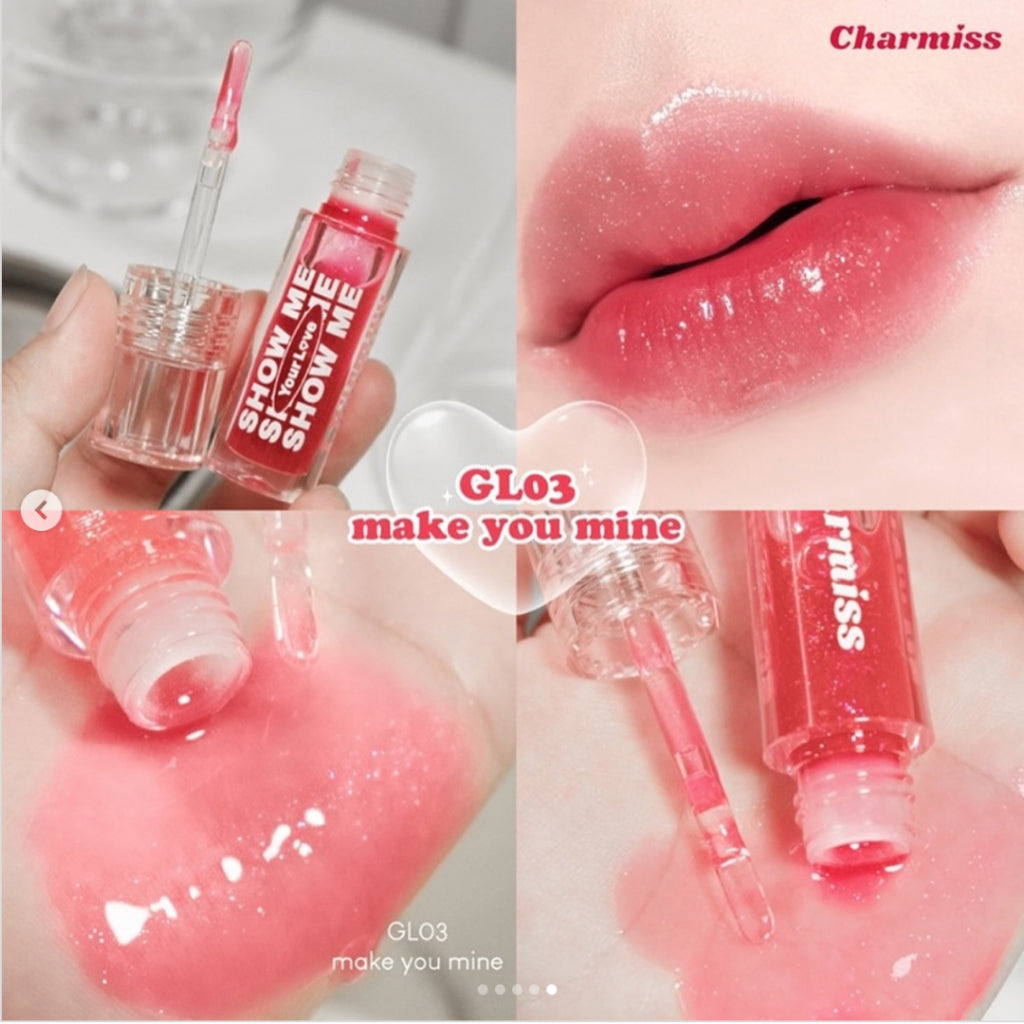 [SG INSTOCK] Charmiss Show Me Your Love Glitter Lip Gloss 2.5g. GL03 Make You Mine