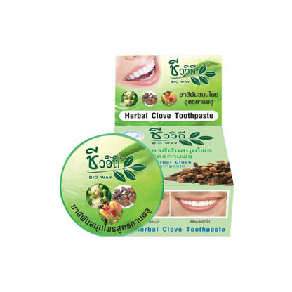 [SG INSTOCK] BIO WAY HERBAL CLOVE, HERBAL COCONUT TOOTHPASTE 25G