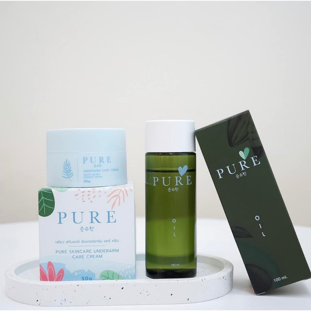 [SG INSTOCK]🔥New Package !Pure Underarm Care White Secret Essence Cream,Pure Organic Deodorant Body Brightening 50G