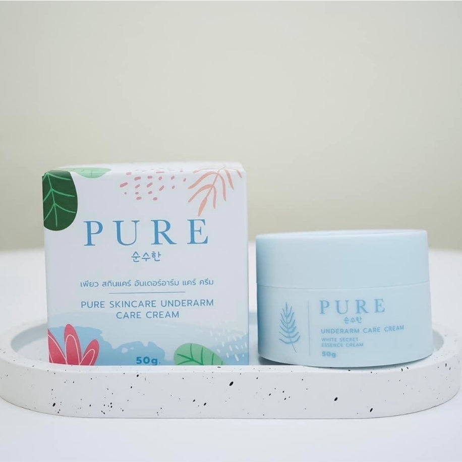 [SG INSTOCK]🔥New Package !Pure Underarm Care White Secret Essence Cream,Pure Organic Deodorant Body Brightening 50G