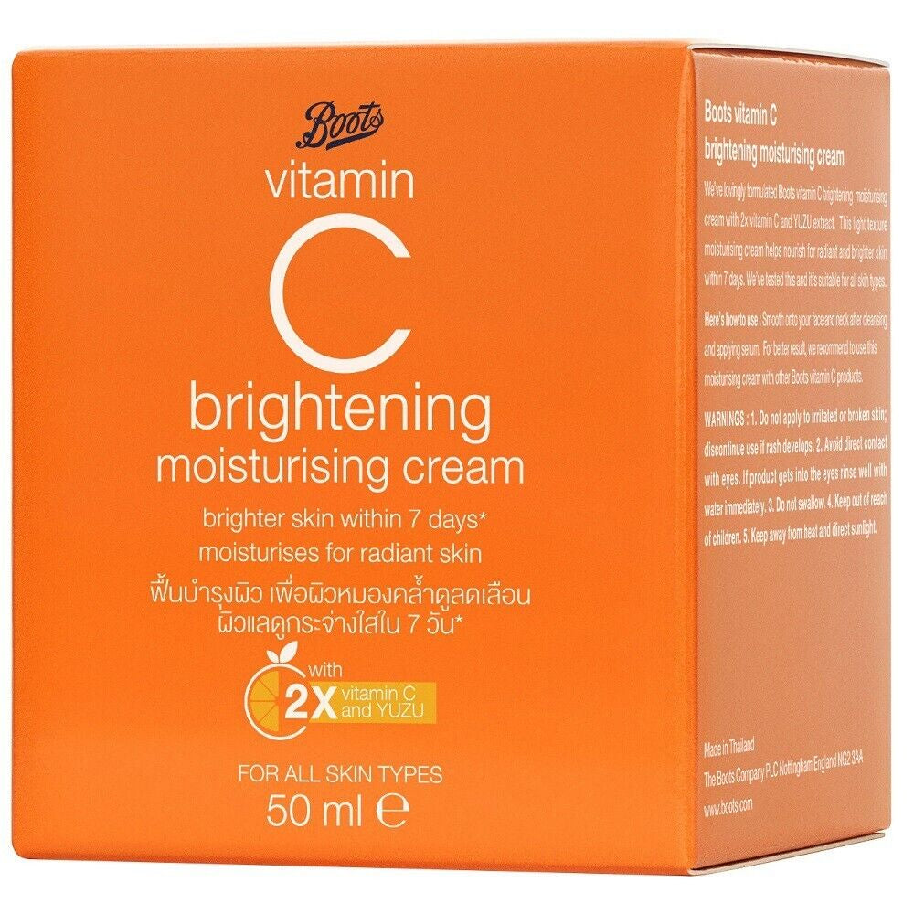 [SG INSTOCK] Boots Vitamin C Brightening Moisturising Cream 50ML