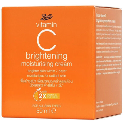 [SG INSTOCK] Boots Vitamin C Brightening Moisturising Cream 50ML
