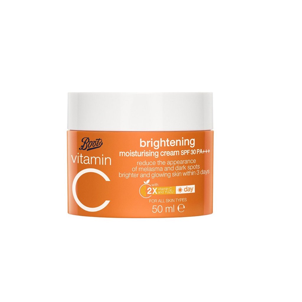 [SG INSTOCK] Boots Vitamin C Brightening Moisturising Cream Spf30 Pa+++ 50ml