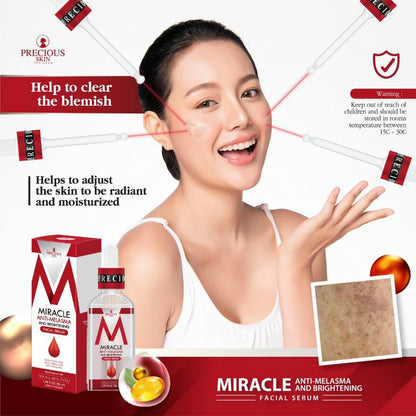 [SG INSTOCK] PRECIOUS SKIN THAILAND MIRACLE ANTI-MELASMA FACIAL SERUM 50ML