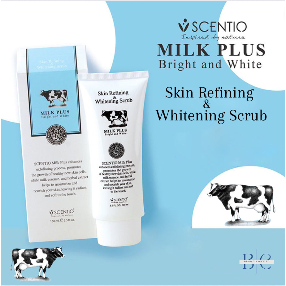 [SG INSTOCK] SCENTIO MILK PLUS SKIN REFINING & WHITENING SCRUB 100 ML