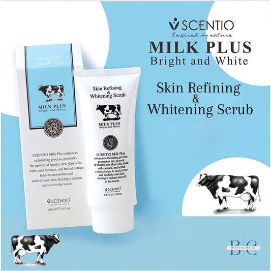 [SG INSTOCK] SCENTIO MILK PLUS SKIN REFINING & WHITENING SCRUB 100 ML