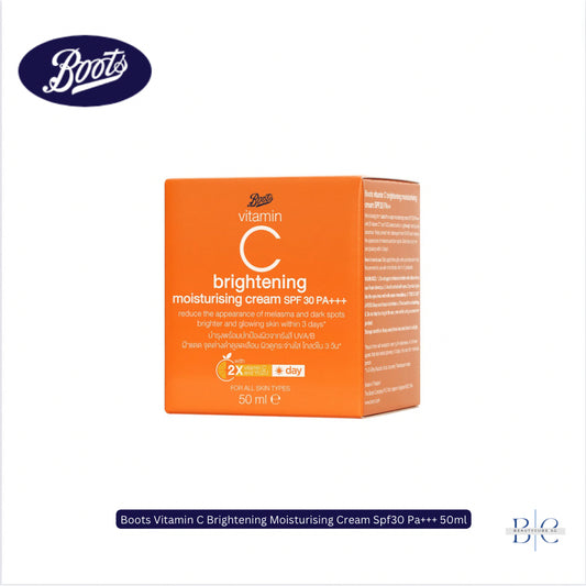 [SG INSTOCK] Boots Vitamin C Brightening Moisturising Cream Spf30 Pa+++ 50ml