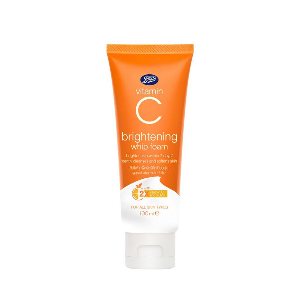 [SG INSTOCK] BOOTS VITAMIN C BRIGHTENING WHIP FOAM 100ML