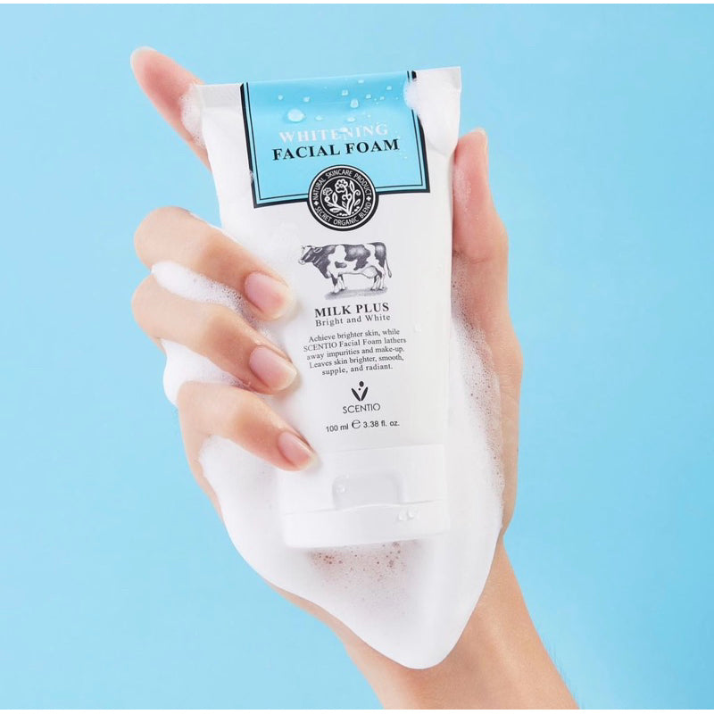 [SG INSTOCK] SCENTIO BEAUTY BUFFET MILK PLUS Q10 WHITENING FACIAL FOAM 100ML