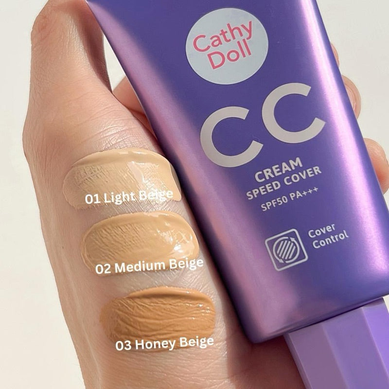 [SG INSTOCK] CATHY DOLL SPEED WHITE / SPEED COVER CC CREAM SPF50+ PA+++ 50ML