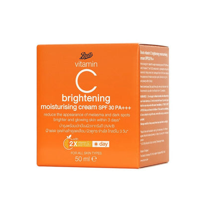 [SG INSTOCK] Boots Vitamin C Brightening Moisturising Cream Spf30 Pa+++ 50ml