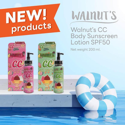 [SG INSTOCK] WALNUT'S CC / DD BODY SUNSCREEN LOTION SPF 50 PA+++ 135ML/200ML