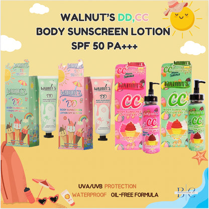 [SG INSTOCK] WALNUT'S CC / DD BODY SUNSCREEN LOTION SPF 50 PA+++ 135ML/200ML