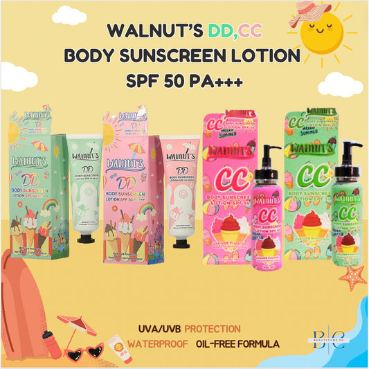[SG INSTOCK] WALNUT'S CC / DD BODY SUNSCREEN LOTION SPF 50 PA+++ 135ML/200ML