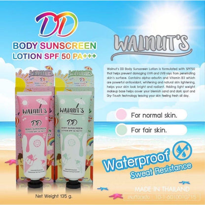 [SG INSTOCK] WALNUT'S CC / DD BODY SUNSCREEN LOTION SPF 50 PA+++ 135ML/200ML