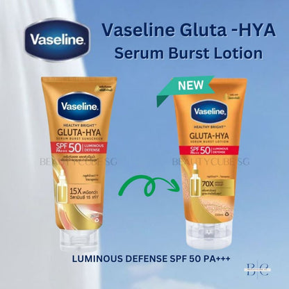 [SG INSTOCK] Vaseline Gluta HYA Serum Burst Lotion Dewy Radiance, Flawless Glow, Overnight Radiance, Luminous, Pro Age