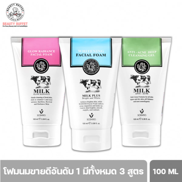 [SG INSTOCK] SCENTIO BEAUTY BUFFET MILK PLUS Q10 WHITENING FACIAL FOAM 100ML