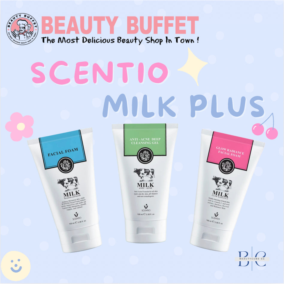 [SG INSTOCK] SCENTIO BEAUTY BUFFET MILK PLUS Q10 WHITENING FACIAL FOAM 100ML