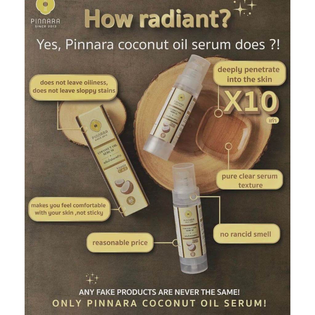 [SG INSTOCK] PINNARA COCONUT OIL SERUM 85ML