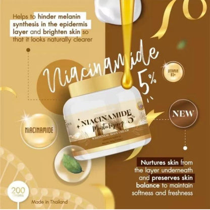 [SG INSTOCK] PRECIOUS SKIN THAILAND NIACINAMIDE 5% MOISTURIZING WHITENING BODY CREAM 200G