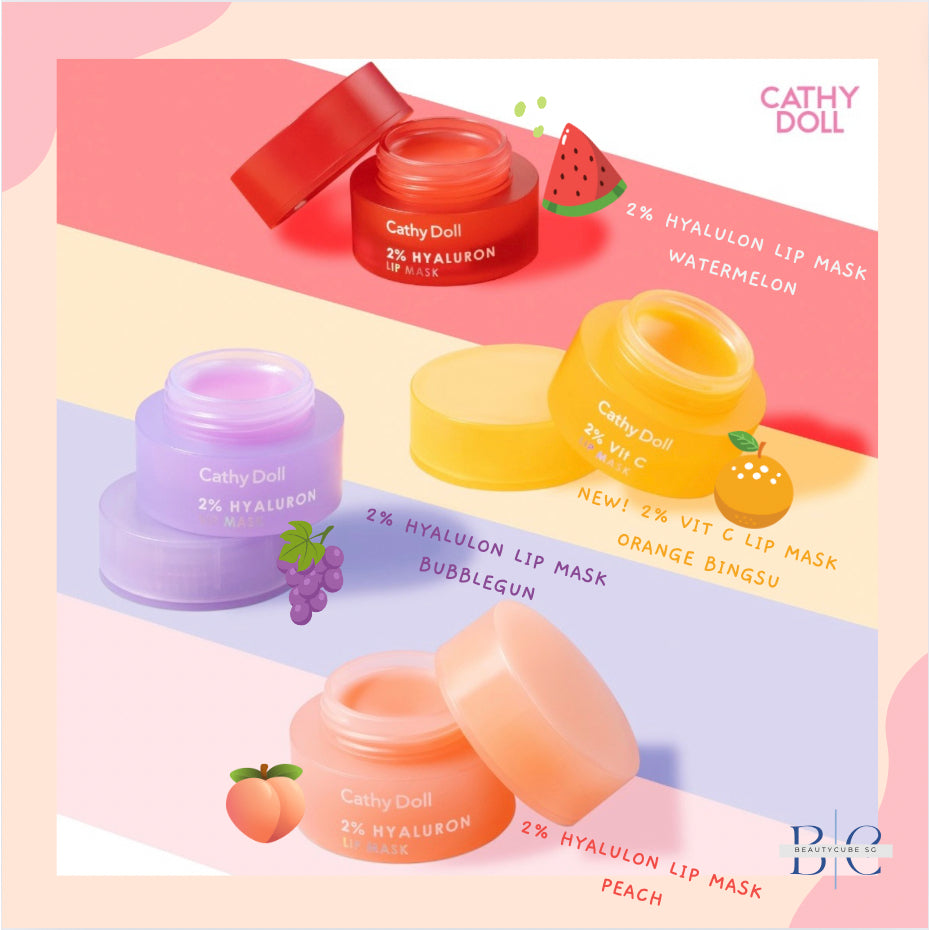 [SG INSTOCK] CATHY DOLL 2% HYALURON, 2% VIT C  LIP MASK 4.5G