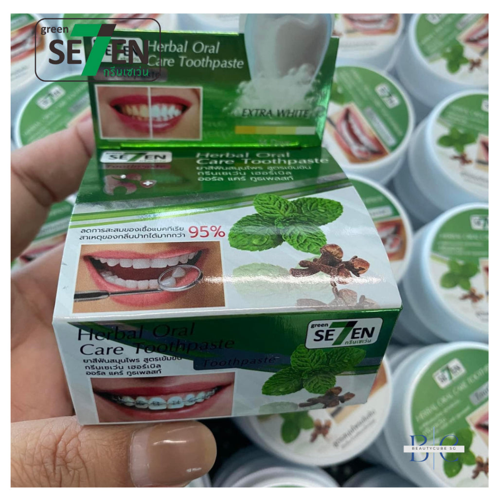 [SG INSTOCK] GREEN7 HERBAL ORAL CARE TOOTHPASTE 25G