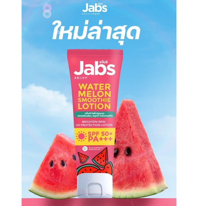 [SG INSTOCK] Jabs Sunscreen Lotion Watermelon Smoothie Brighten Skin SPF 50+ PA+++ 220ML