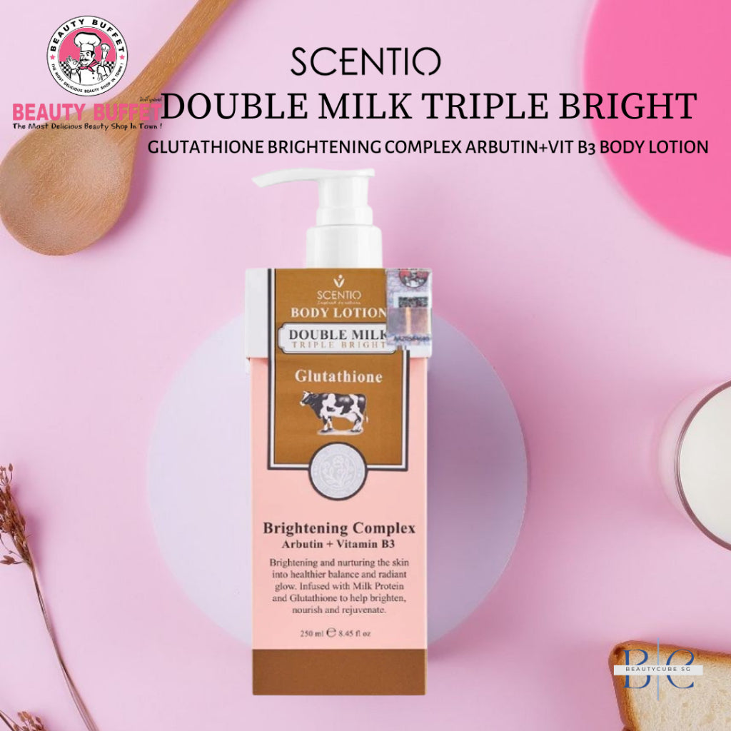 [SG INSTOCK] SCENTIO BEAUTY BUFFET DOUBLE MILK TRIPLE BRIGHT BODY LOTION 250ML