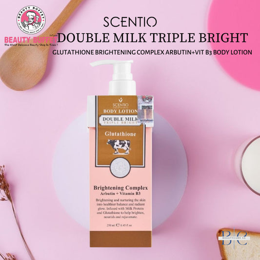 [SG INSTOCK] SCENTIO BEAUTY BUFFET DOUBLE MILK TRIPLE BRIGHT BODY LOTION 250ML