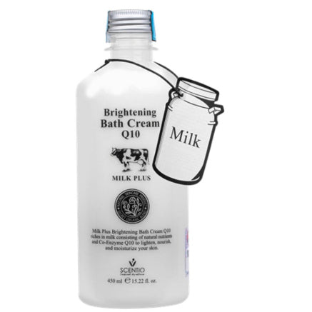 [SG INSTOCK] SCENTIO BEAUTY BUFFET MILK PLUS BRIGHTENING BATH CREAM Co-Enzyme Q10 450ML