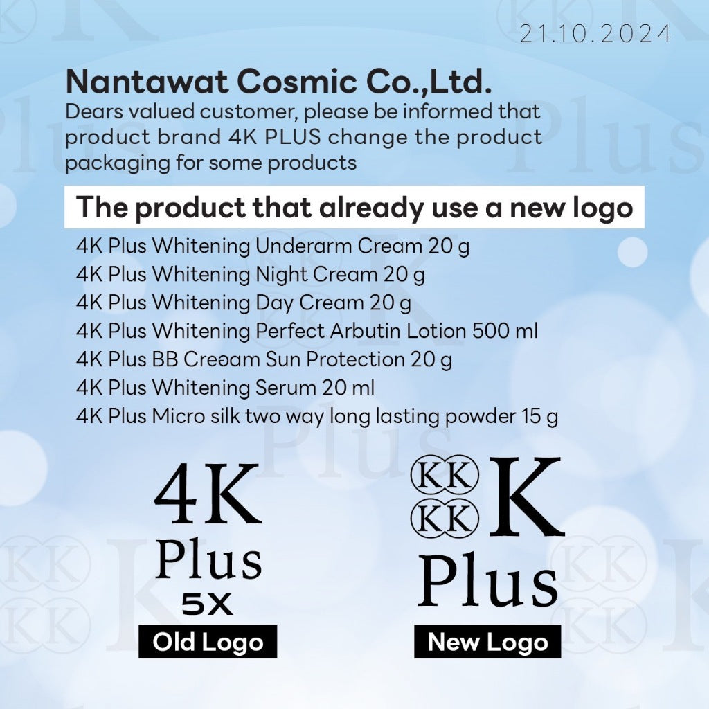 [SG INSTOCK] NEW PACKAGING 4K PLUS BB CREAM  SUNPROTECTION SPF50 PA+++20G
