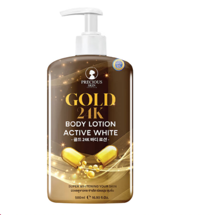 [SG INSTOCK] PRECIOUS SKIN THAILAND GOLD 24K BODY LOTION ACTIVE WHITE 500ML