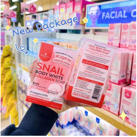 [SG INSTOCK] PRECIOUS SKIN THAILAND SNAIL WHITE SOAP 80G