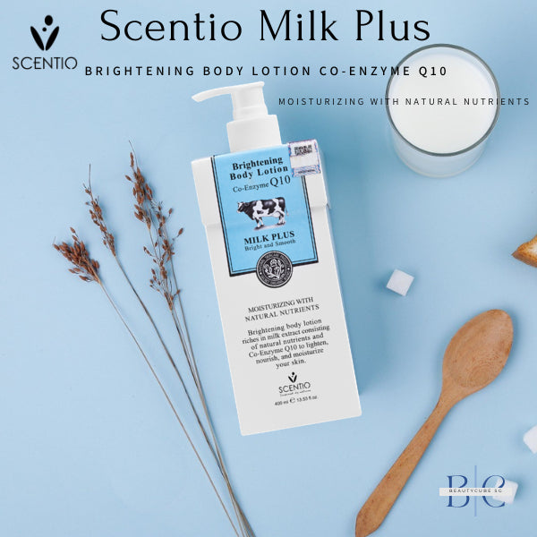 [SG INSTOCK] SCENTIO BEAUTY BUFFET MILK PLUS Q10 BRIGHTENING BODY LOTION 400ML