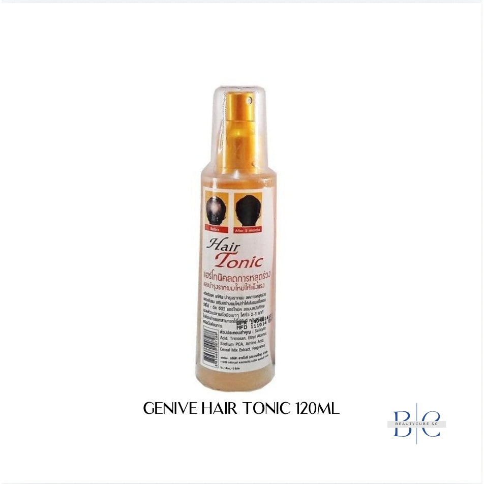 [SG INSTOCK] GENIVE TONIC HAIR GROWTH SERUM 120ML, BEARD EYEBROW SIDEBURNS GROWTH SERUM 10ML