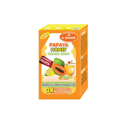 [SG INSTOCK] A Bonne' Yogurt Milk Cream Soap,Papaya Honey Cream Soap 90G