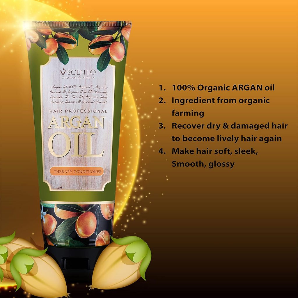 [SG INSTOCK] SCENTIO HAIR PROFESSIONAL ARGAN OIL THERAPY SHAMPOO, CONDITIONER, SERUM & TREATMENT MASK