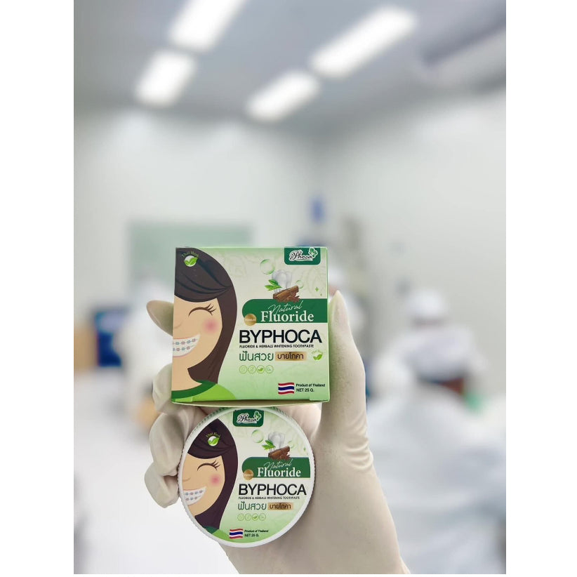 [SG INSTOCK] BYPHOCA Fluoride & Herbals Whitening Toothpaste 25g.