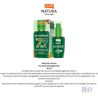 [SG INSTOCK] New Packaging! LOLANE Natura Daily Hair Serum 7-in-1 50ml