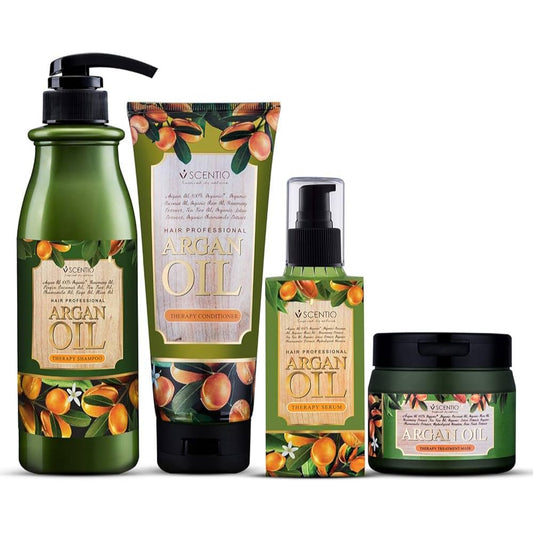 [SG INSTOCK] SCENTIO HAIR PROFESSIONAL ARGAN OIL THERAPY SHAMPOO, CONDITIONER, SERUM & TREATMENT MASK