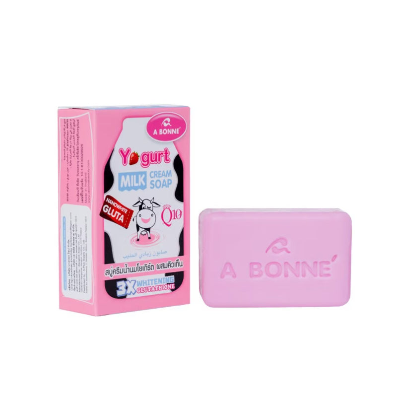 [SG INSTOCK] A Bonne' Yogurt Milk Cream Soap,Papaya Honey Cream Soap 90G