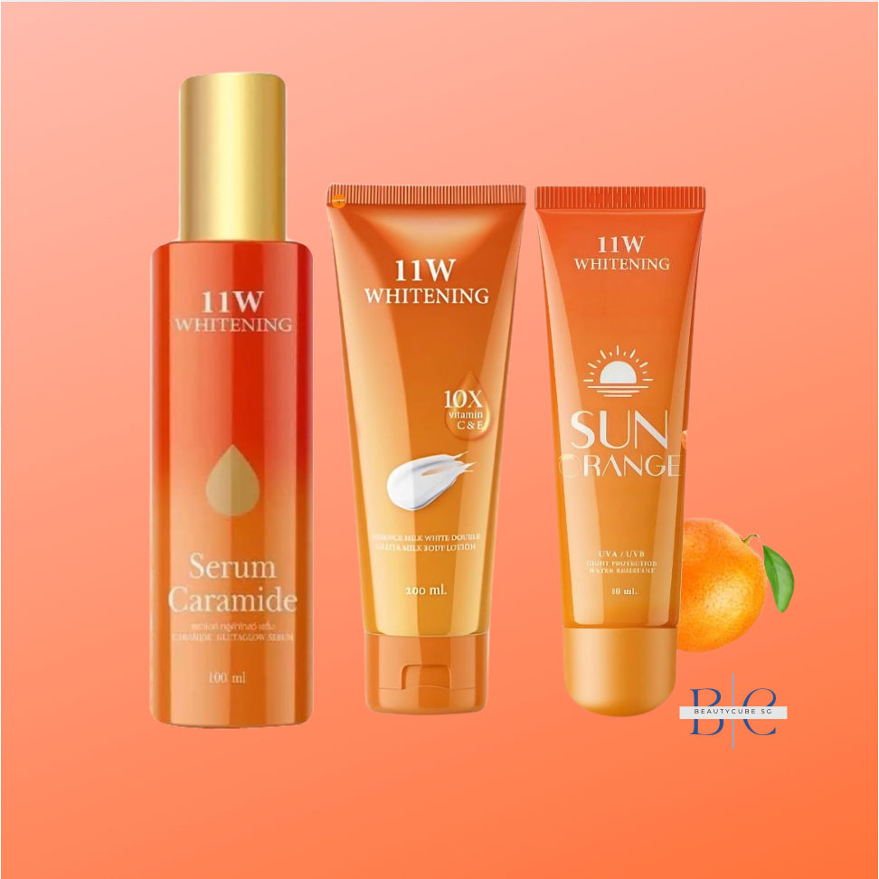 [SG INSTOCK] 11W Whitening Body Lotion, Body Serum, Body Sun Orange