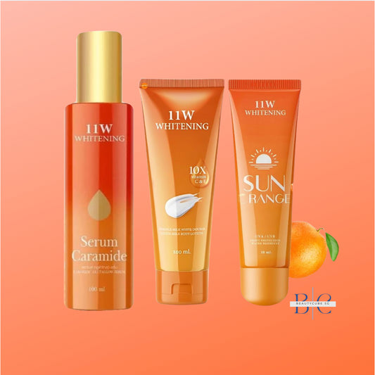 [SG INSTOCK] 11W Whitening Body Lotion, Body Serum, Body Sun Orange