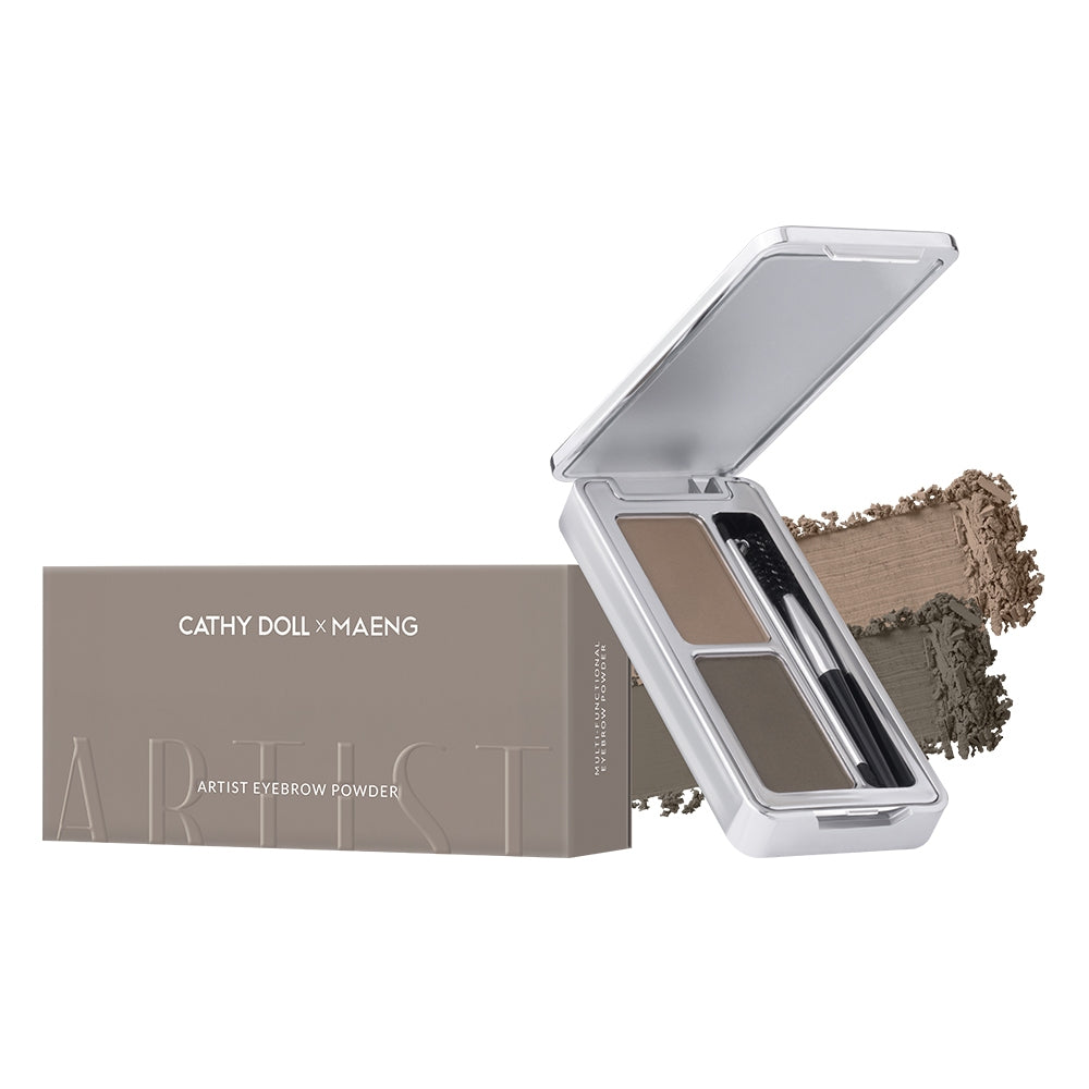 [SG INSTOCK] CATHY DOLL X MAENG ARTIST EYEBROW POWDER 1.8G+1.8G