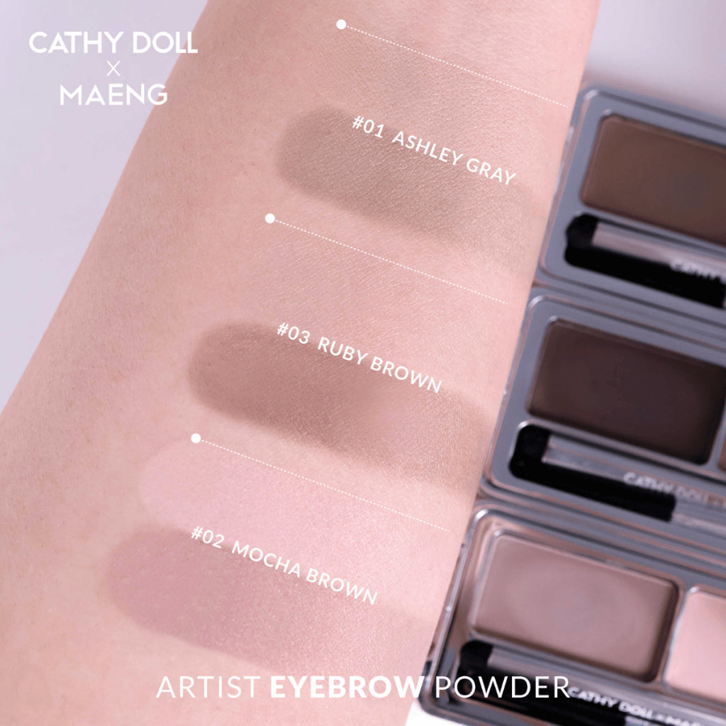 [SG INSTOCK] CATHY DOLL X MAENG ARTIST EYEBROW POWDER 1.8G+1.8G